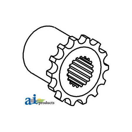 A & I Products Coupling Sprocket (2 used) 3" x3" x3" A-107275A